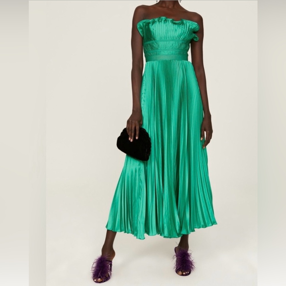 AMUR GREEN GIADA MAXI DRESS